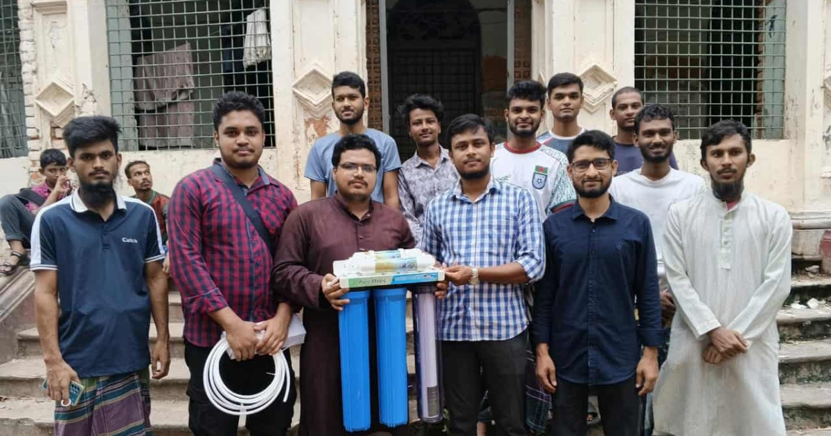 কবি নজরুল কলেজ শাখা ছাত্রশিবিরের উদ্যোগে পানির ফিল্টার স্থাপন