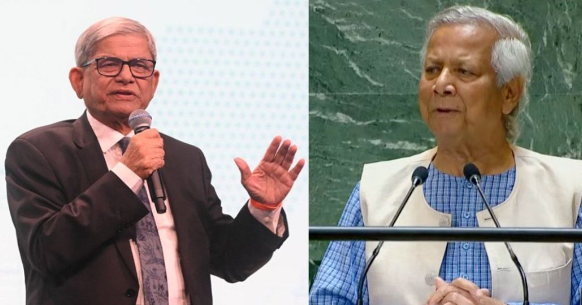 প্রফেসর ইউনূস যখন কথা বলছিলেন, মনে হচ্ছিল জিয়াউর রহমানের কণ্ঠ শুনছি : মির্জা ফখরুল