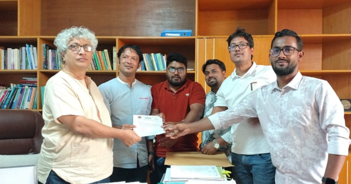 জকসু নীতিমালা সংশোধন ও অক্টোবরের মধ্যে বৃত্তির দাবিতে ইউজিসিতে জবি ছাত্রদল