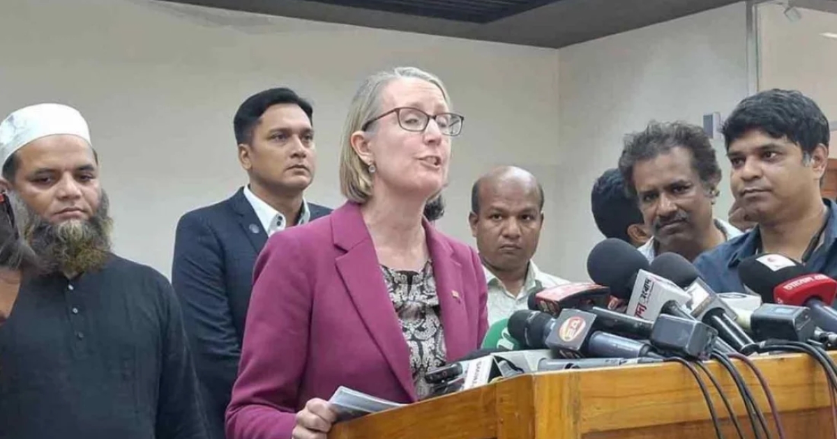 শান্তিপূর্ণ নির্বাচনে বাংলাদেশকে সহায়তা করবে যুক্তরাজ্য : সারাহ কুক