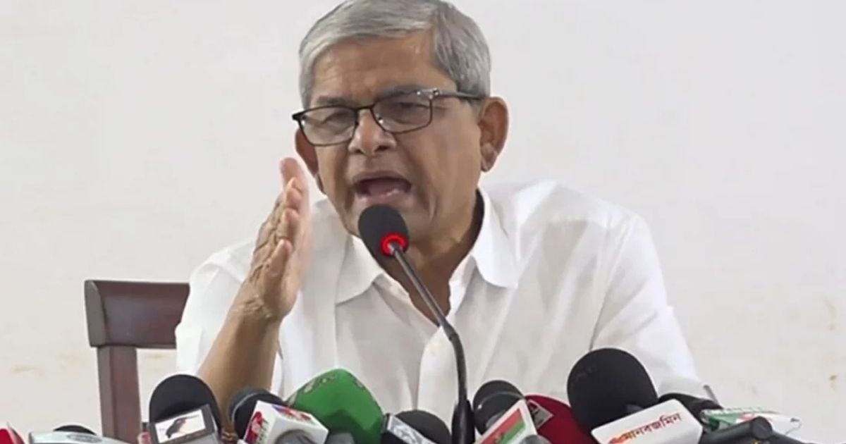 আলোচনা মধ্যে কর্মসূচি গণতন্ত্রের জন্য শুভ নয়: মির্জা ফখরুল