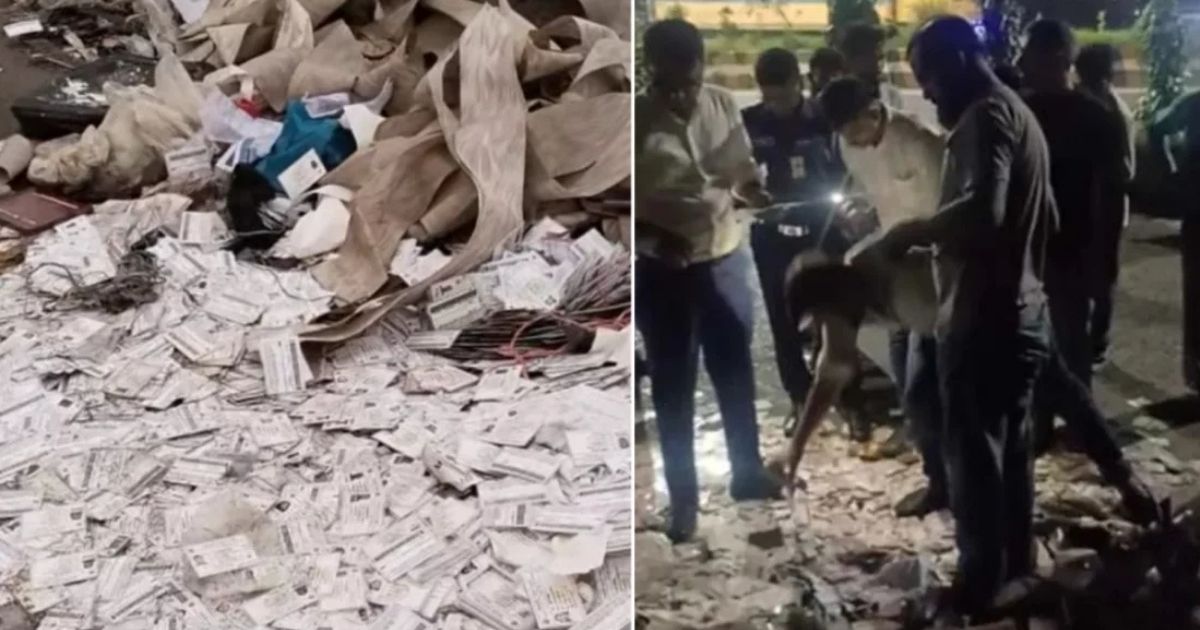 ময়লার ভাগাড় থেকে মিললো ৫ বস্তা এনআইডি কার্ড