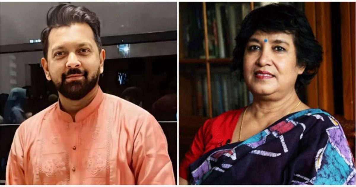 তাহসানকে জিহাদি বলে তসলিমা নাসরিনের কটাক্ষ