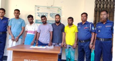 নেত্রকোনায় ৬শ পিস ইয়াবা সহ ৫ যুবক আটক