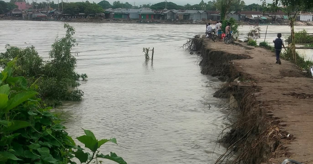জিওব্যাগের অভাবে রক্ষা পাচ্ছে না শম্ভুহালদারকান্দি ও দিঘীরপাড় কান্দাবাড়ী