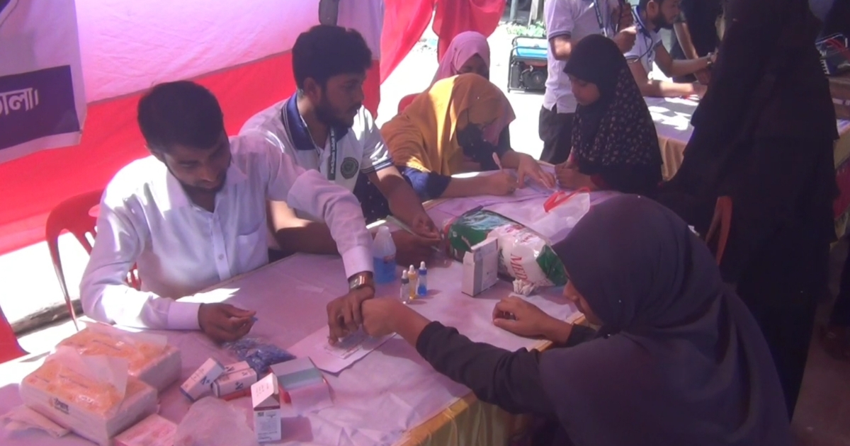 ভোলার ভেলুমিয়ায় মানব কল্যাণ ফাউন্ডেশনের উদ্যোগে রক্তদান কর্মসূচি অনুষ্ঠিত