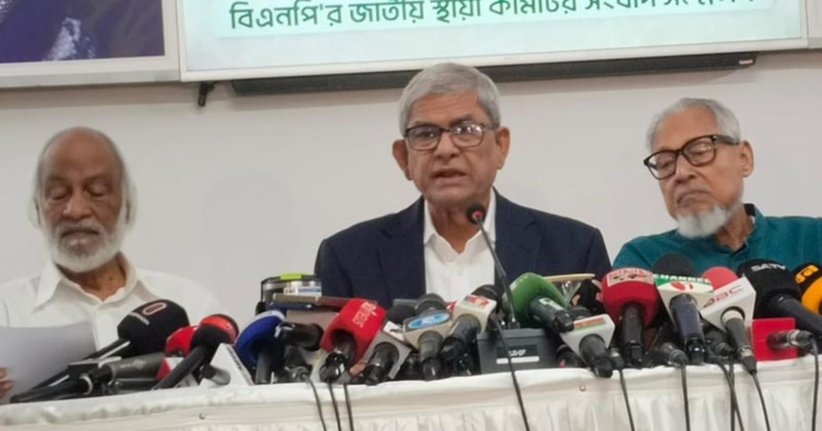 নির্বাচনের দিন ছাড়া গণভোটের সিদ্ধান্ত কোনোভাবেই মানবে না বিএনপি : মির্জা ফখরুল