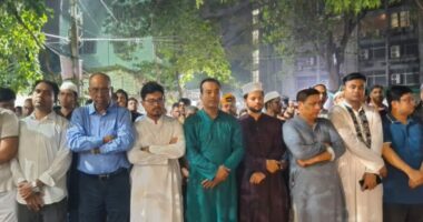 জবি ছাত্রদল নেতার জানাজায় কেন্দ্রীয় ছাত্রদল, ছাত্রশিবির ও ডাকসু নেতৃবৃন্দ