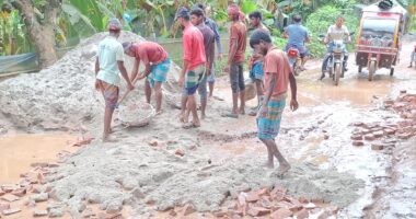কর্তৃপক্ষের উদাসীনতায় এলাকাবাসীর পাশে দাড়ালেন দানবীর সালাউদ্দিন