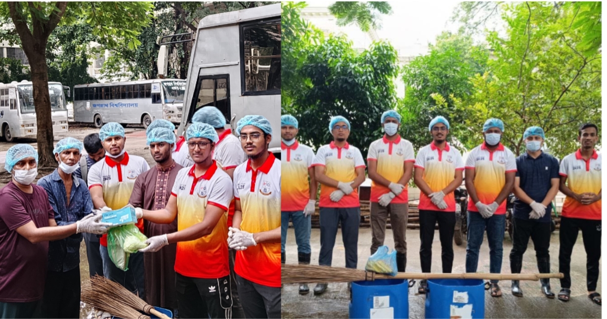 ক্যাম্পাস পরিষ্কার-পরিচ্ছন্নতা অভিযান পরিচালনায় জবি ছাত্রশিবির