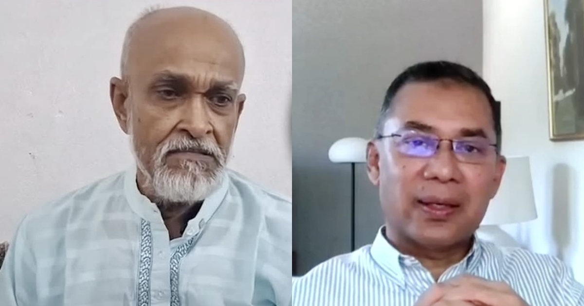 বিএনপির প্রবীণ নেতার শেষ ইচ্ছা পূরণ করতে ভার্চুয়ালি সাক্ষাৎ করলেন তারেক রহমান