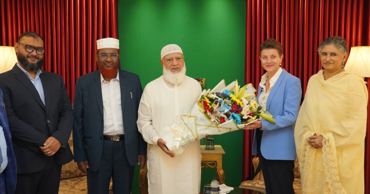 জামায়াত আমিরের সঙ্গে জাতিসংঘ প্রতিনিধি দলের বৈঠক