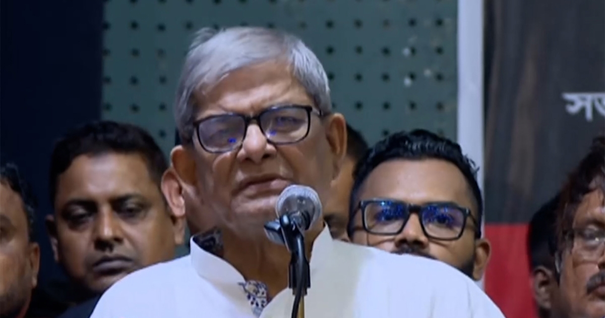 কারও মার্কা দিতে বাধা দেয়নি বিএনপি, এটা ইসির বিষয় : মির্জা ফখরুল