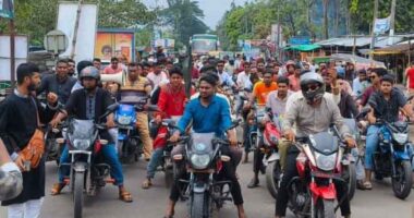 বাগেরহাটে শাপলা প্রতীকের দাবিতে এনসিপির মোটরশোভাযাত্রা ও বিক্ষোভ সমাবেশ