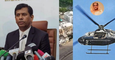 হাসিনার হেলিকপ্টার থেকে গুলির নির্দেশ প্রমাণিত হয়েছে : চিফ প্রসিকিউটর