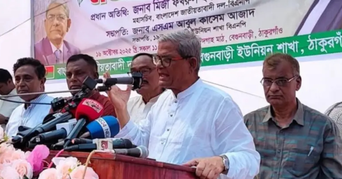 পিআর-টিআর বাদ দেন, নির্বাচনে আসেন : মির্জা ফখরুল