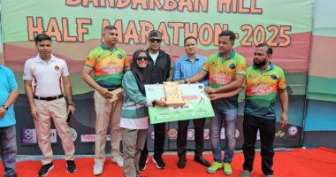 বান্দরবান হিল হাফ ম্যারাথন–২০২৫ (সিজন–২)প্রতিযোগিতা অনুষ্ঠিত