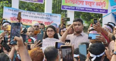 শিক্ষকদের আন্দোলন চালিয়ে যেতে বললেন হাসনাত ও তাসনিম জারা