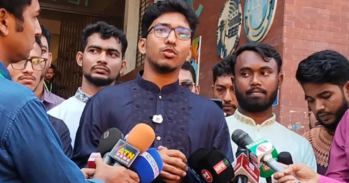 চাকসু নির্বাচনে ‘জয়-পরাজয় যাই হোক, সবার ইশতেহার বাস্তবায়ন করব’: জিএস প্রার্থী সাইদ বিন হাবিব