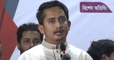 এনসিপি ৪৬ নম্বর রাজনৈতিক দল হতে আসে নাই: সারজিস আলম