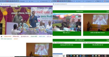 সরকারি ওয়েবসাইটে এখনো ঝুলছে স্বৈরাচার সরকার হাসিনার ছবি