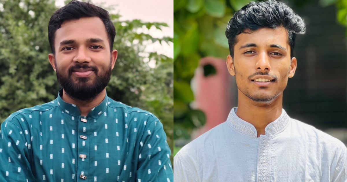 কবি নজরুল কলেজ আমার দেশ পাঠকমেলার সভাপতি আবদুন নূর, সম্পাদক রাইহান কবির