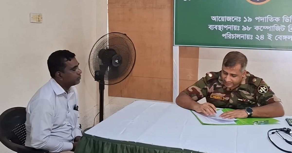 সখীপুরে সেনাবাহিনীর উদ্যোগে দিনব্যাপী বিনামূল্যে চিকিৎসা সেবা প্রদান