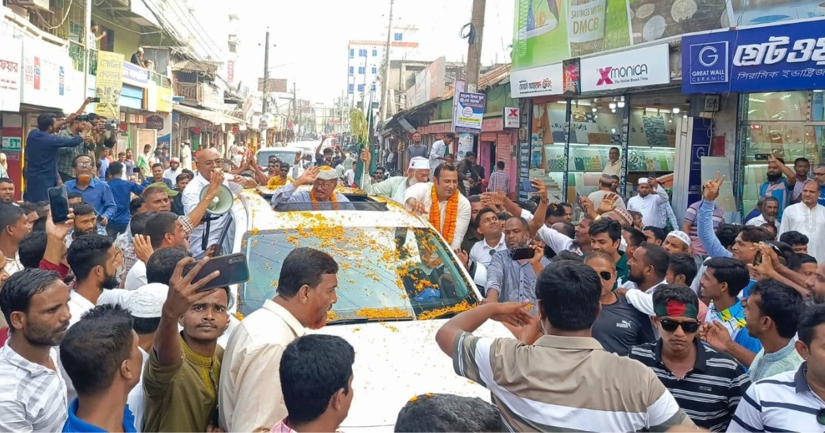 ভোলা-১ আসনে বিএনপির প্রার্থী গোলাম নবী আলমগীরের সংবর্ধনায় লাখো মানুষ