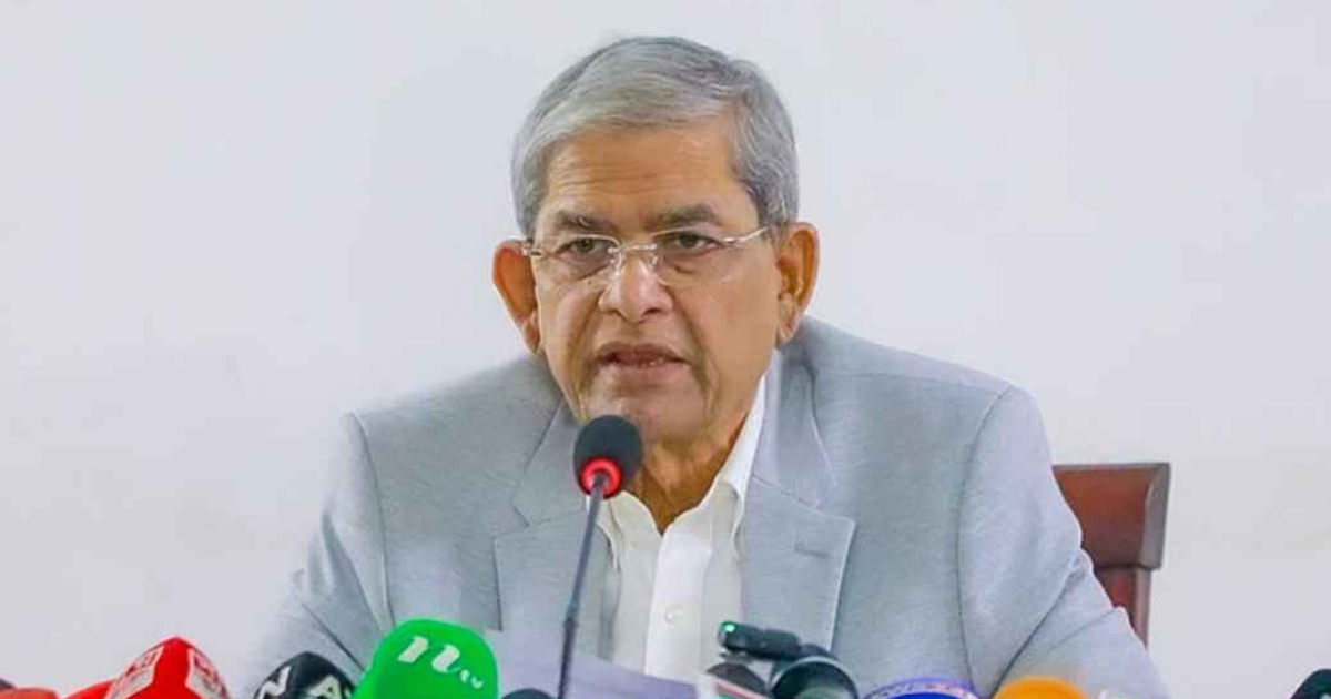 গণতন্ত্রকে হুমকির মুখে ফেলতে বিভিন্ন চক্রান্ত চলছে : মির্জা ফখরুল