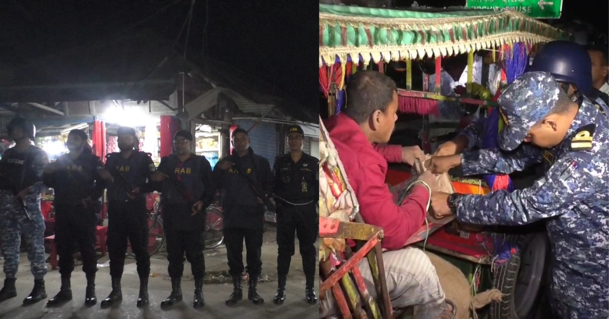 আ.লীগের কর্মসূচিকে ঘিরে ভোলায় বাড়তি সতর্কতা, মোড়ে মোড়ে তল্লাশি অভিযান