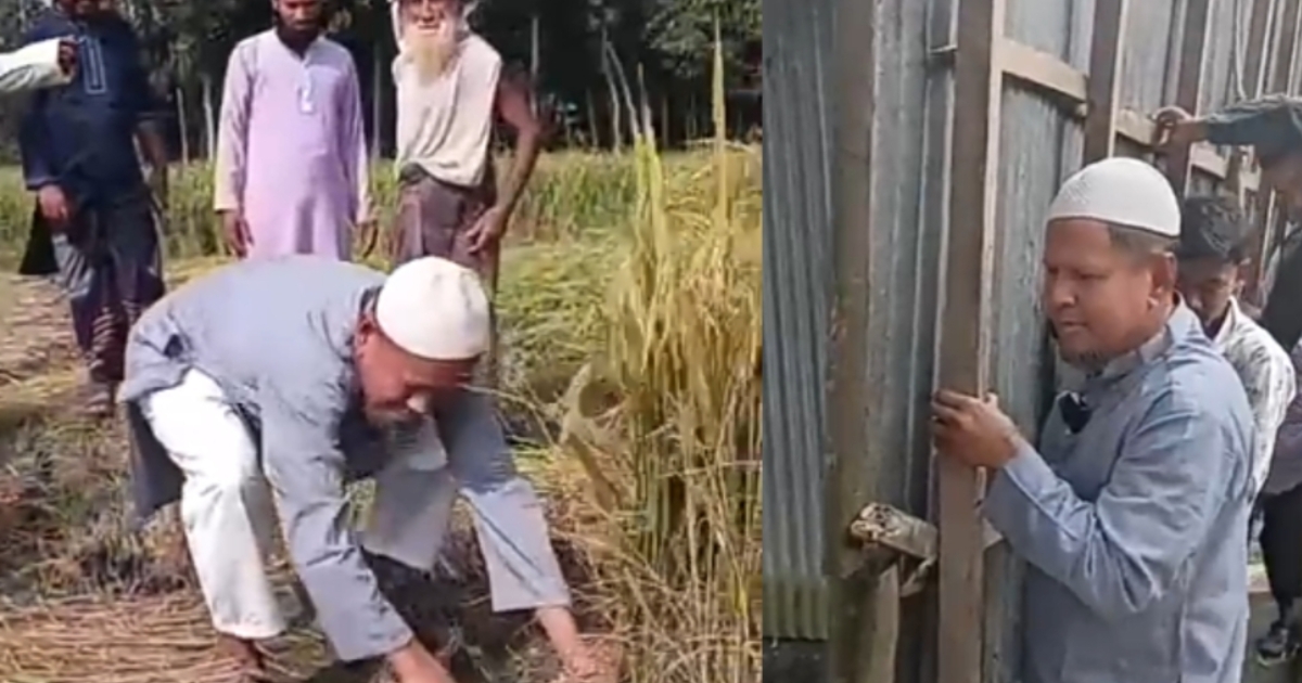 গণসংযোগে গিয়ে জনসেবায় ব্যস্ত আনোয়ারুল ইসলাম চান