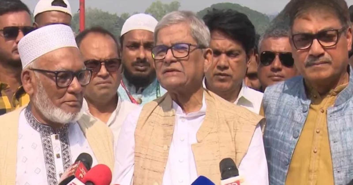 ভারতের দাদাগিরি বন্ধ করতে হবে : মির্জা ফখরুল