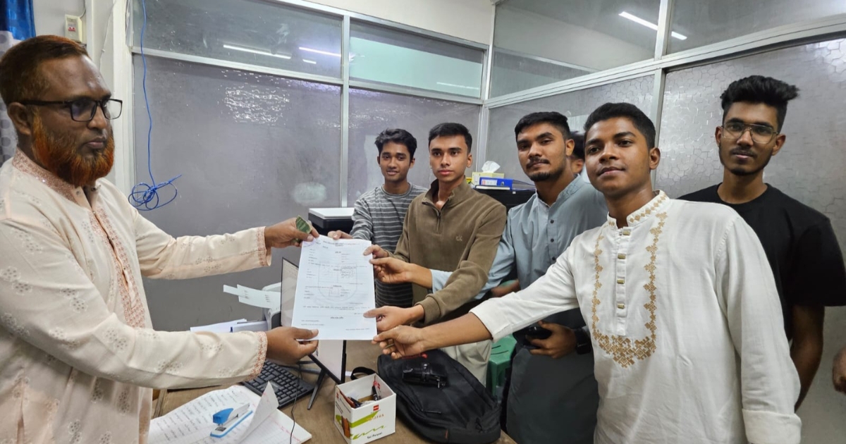 জকসুতে মনোনয়ন সংগ্রহ করলো সর্বকনিষ্ঠ ব্যাচের ‘তরুণ শিক্ষার্থী ঐক্য’ প্যানেল