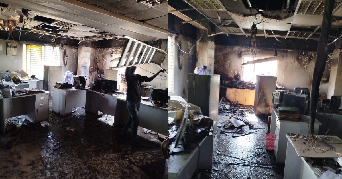 সিংগাইরে ইসলামী ব্যাংকে অগ্নিকাণ্ড : গুরুত্বপূর্ণ নথি ও কম্পিউটার পুড়ে ক্ষতি ৩০ লাখ টাকা