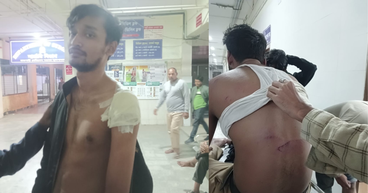 কাজলা গেটে রাবি শিক্ষার্থীদের ওপর মুখোশধারীদের হামলা