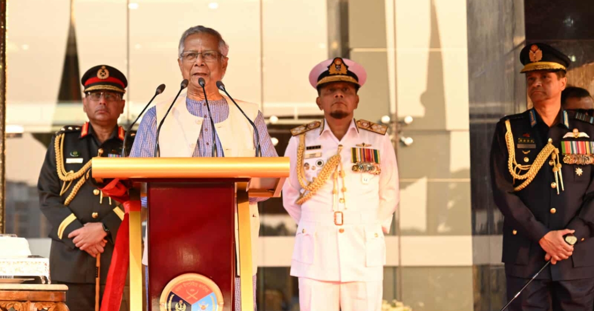 নির্বাচনের মাধ্যমে আমরা নতুন বাংলাদেশের পথে যাত্রা করবো : প্রধান উপদেষ্টা