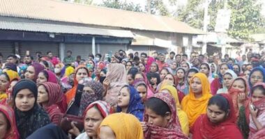 গাজীপুরে কারখানা বন্ধ, শ্রমিকদের বিক্ষোভ
