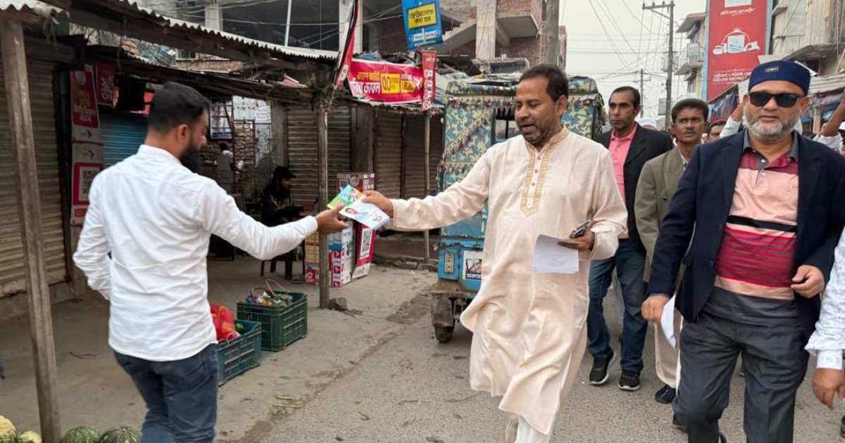 তারেক রহমানের ৩১ দফা বাস্তবায়নে ধানের শীষে ভোট চাইলেন নজরুল ইসলাম বিকি