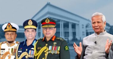 হঠাৎ যমুনায় প্রধান উপদেষ্টার সঙ্গে তিন বাহিনী প্রধানের বৈঠক