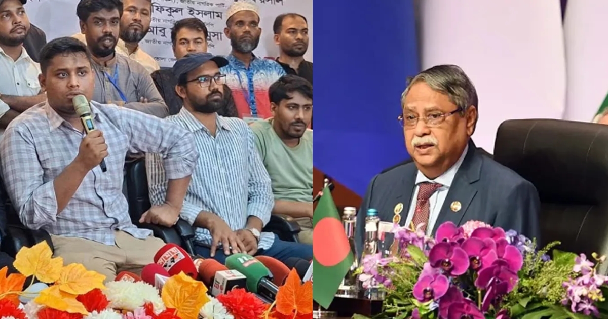 চুপ্পু ফ্যাসিস্টদের লিডার,তার হাত থেকে জুলাই সার্টিফিকেট নিলে জুলাই যোদ্ধার পরিবার আত্নহত্যা করবে : হাসনাত