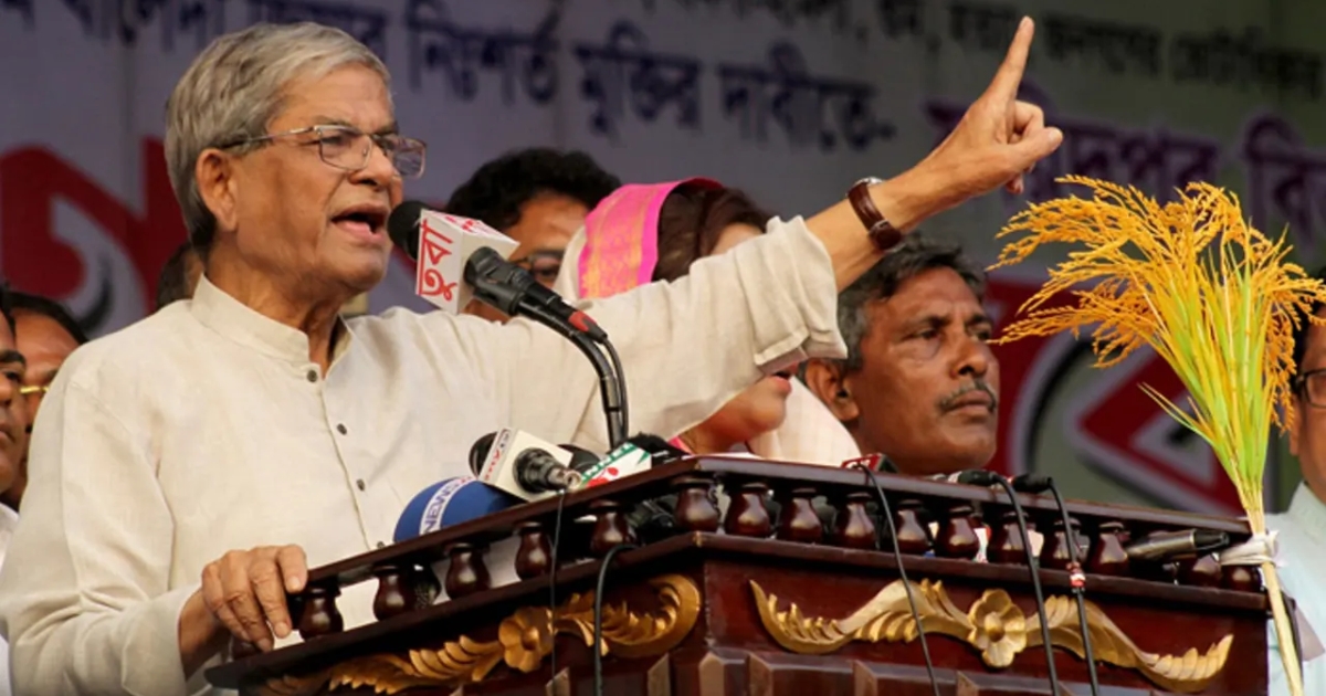 জনগণ সংকট বোঝে না, তারা শুধু ভোট দিতে চায় : মির্জা ফখরুল