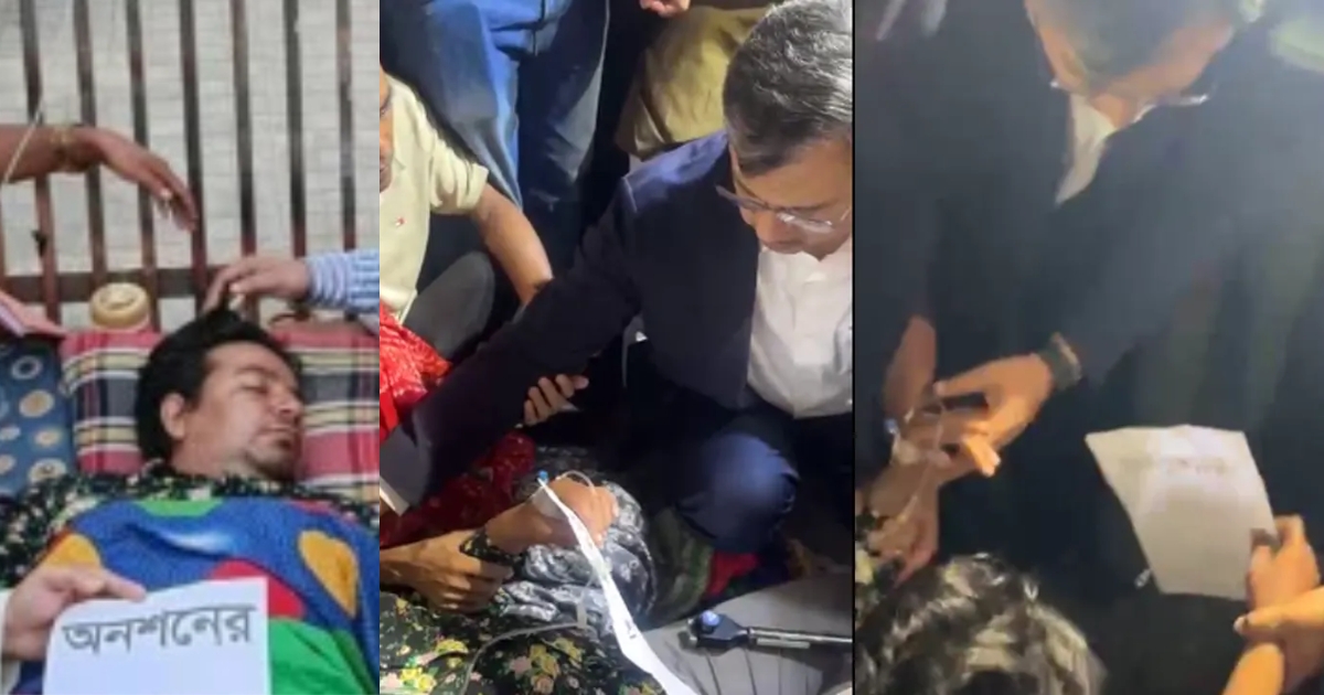 তারেক রহমানকে নিজ হাতে ধরে অ্যাম্বুলেন্সে তুলে দিলেন সালাহউদ্দিন আহমেদ