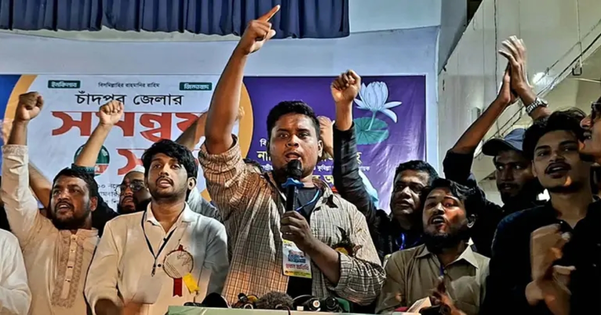 চাঁদাবাজদের সঙ্গে জোট করে নির্বাচন করার চাইতে মরে যাওয়া ভালো : হাসনাত আবদুল্লাহ