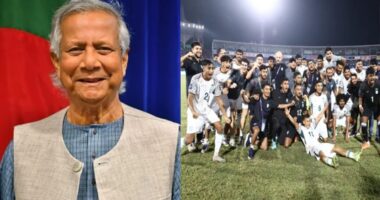 অভিনন্দন, এই জয় শুধু একটি ফুটবল ম্যাচের সাফল্য নয়, এটি আমাদের জাতিকে গর্বিত করেছে : প্রধান উপদেষ্টা