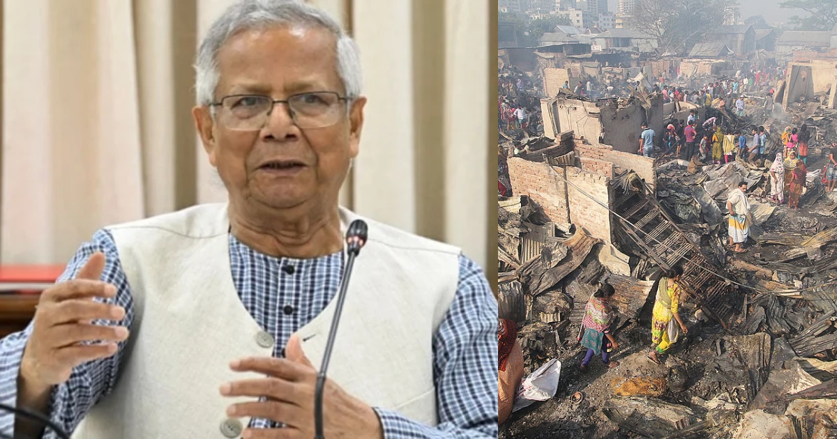 কড়াইল বস্তির আগুনে ক্ষতিগ্রস্তদের পুনর্বাসনে সব সহায়তার নিশ্চিত করবে প্রধান উপদেষ্টার