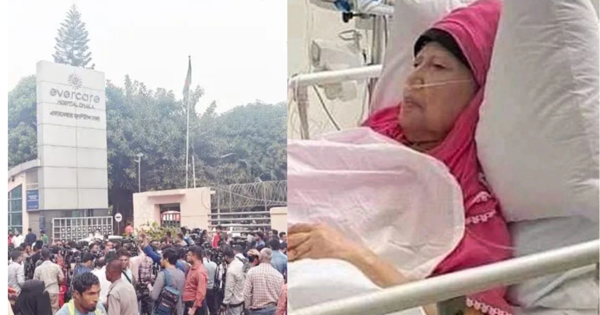 দলের অনুরোধ অমান্য করে, খালেদা জিয়াকে একটিবার দেখার জন্য এভারকেয়ারে জনস্রোত