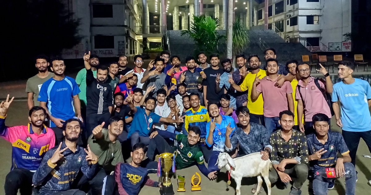 নজরুল বিশ্ববিদ্যালয়ের শর্টপিচ টুর্নামেন্টে চ্যাম্পিয়ন ‘হিসাববিজ্ঞান বিভাগ’