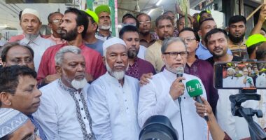 নবীগঞ্জ-বাহুবলে ধানের শীষের মনোনয়ন প্রত্যাশী শাহ মোজ্জাম্মেল নান্টুর নেতৃত্বে বিশাল গণসংযোগ