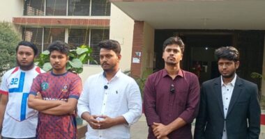 গকসু সদস্যের উপর অর্তকিত হামলার প্রতিবাদে ছাত্র সংসদের সংবাদ সম্মেলন