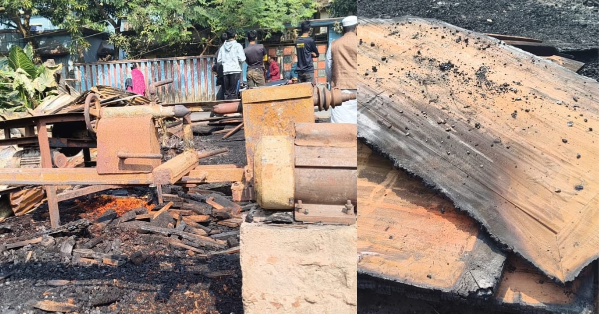 বাগেরহাটে আগুনে পুড়ে ভস্যিভূত ফার্নিচার দোকান, ১০ লক্ষ টাকার ক্ষতি